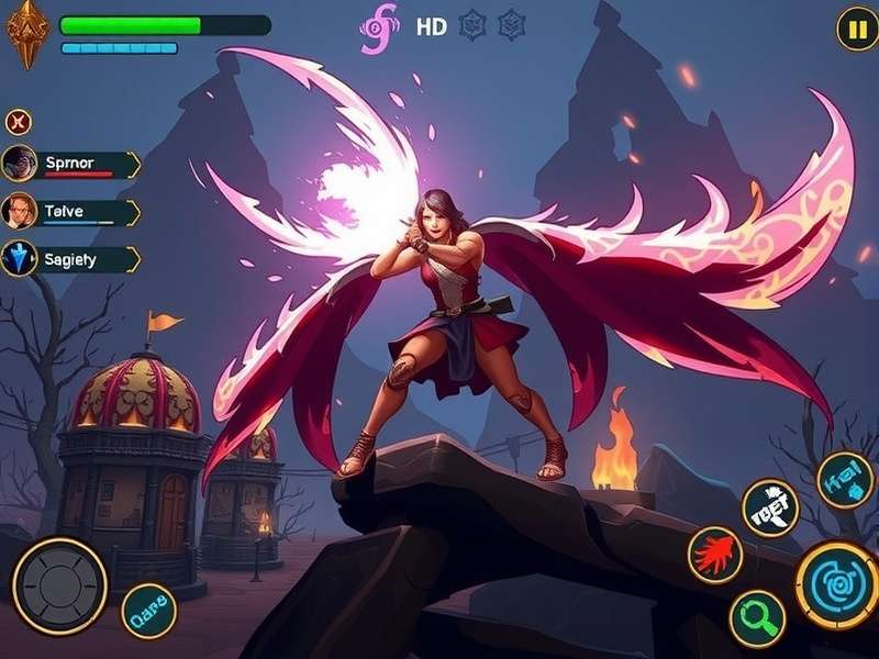 Rise Of Arcane Fennel gameplay screenshot showing magical combat
